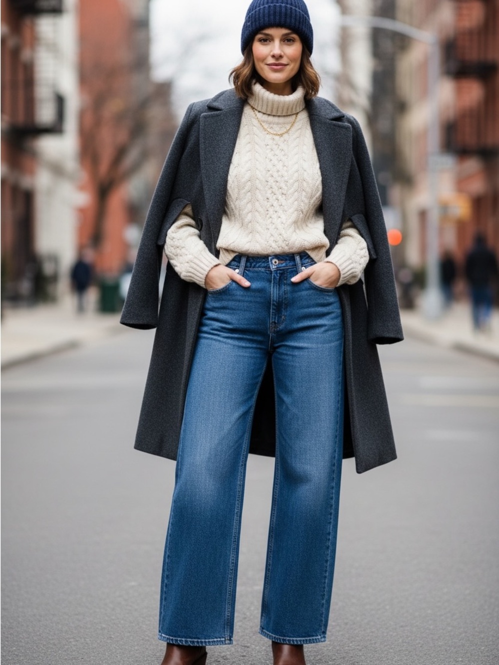 Women’s Blue Wide Leg “ MOTHER” Jeans — Classic Flare Fit